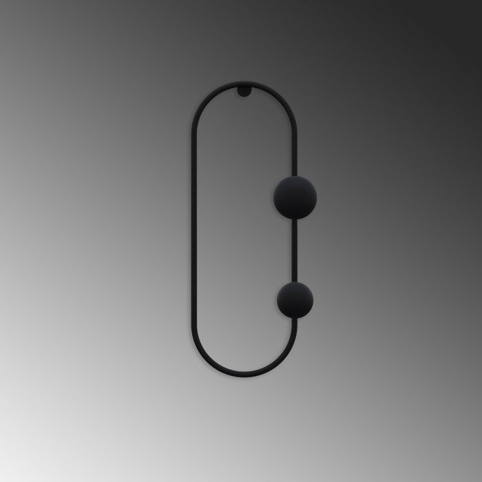 Wallity Cricket Gancho de pared Negro
